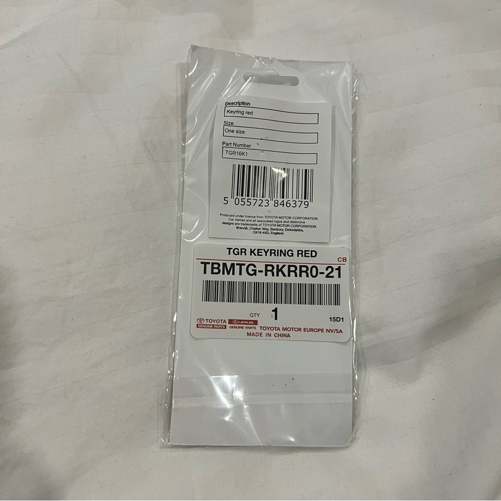 Toyota Gazoo Racing Red Keychain - Picture 3 of 3